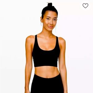 lululemon free to be moved bra black size 6